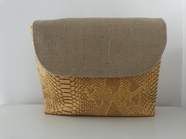 SAC BANDOULIERE ISABELLE KOMODO JAUNE – Image 2