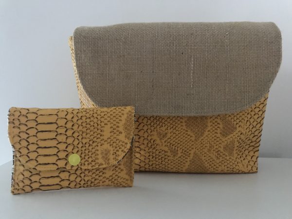 SAC BANDOULIERE ISABELLE KOMODO JAUNE