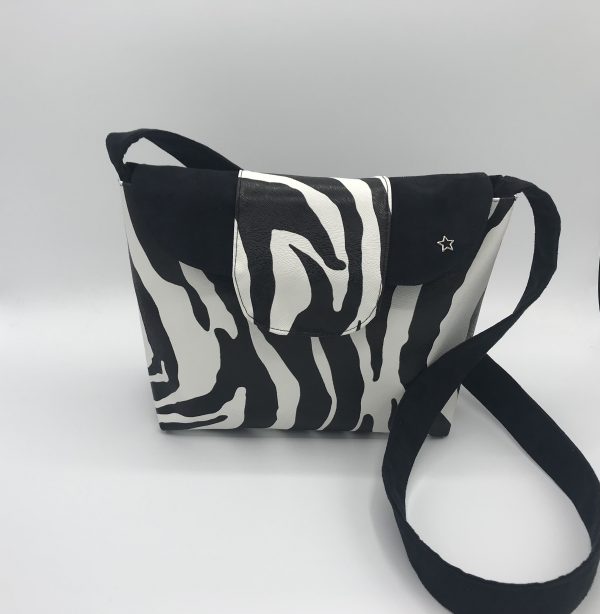 SAC BANDOULIERE EMMA ZEBRE / NOIR
