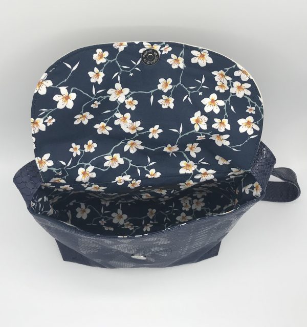 SAC BANDOULIERE ISABELLE MARINE / ÉCRU – Image 2
