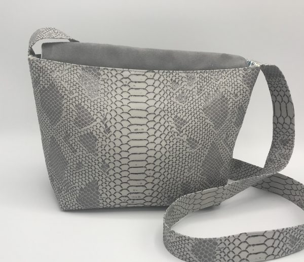 SAC BANDOULIERE ISABELLE GRIS – Image 2