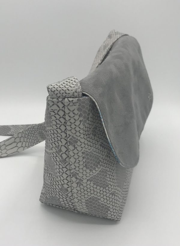 SAC BANDOULIERE ISABELLE GRIS – Image 3