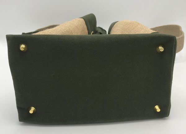 SAC SEAU BI-MATIERES SOPHIA KAKI – Image 5