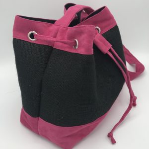 SAC SEAU BI-MATIERES SOPHIA FUCHSIA