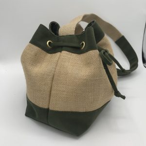 SAC SEAU BI-MATIERES SOPHIA KAKI