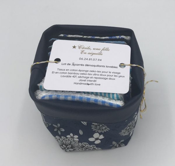 PANIER EN SIMILI CUIR +14 CARRES DEMAQUILLANTS – Image 6