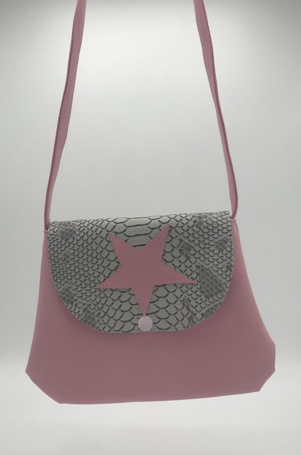 SAC FILLETTE ADELE ROSE / GRIS – Image 3