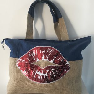 SAC CABAS XXL OCEANE JEANS / PERROQUET