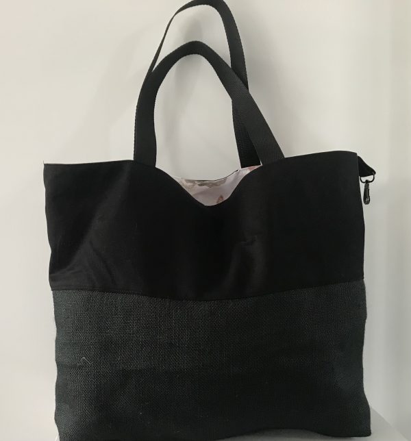 SAC CABAS XXL OCEANE ANANAS / POISSONS RÉVERSIBLE – Image 4