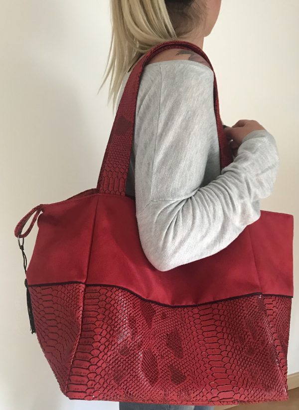 SAC CABAS MELANIE ROUGE KOMODO – Image 5