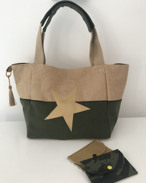 SAC CABAS MELANIE DAIM KAKI – Image 2