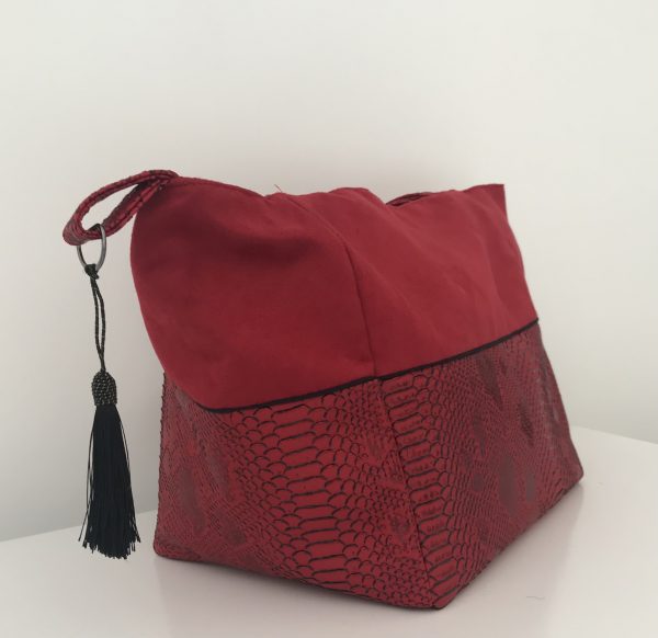 SAC CABAS MELANIE ROUGE KOMODO – Image 2