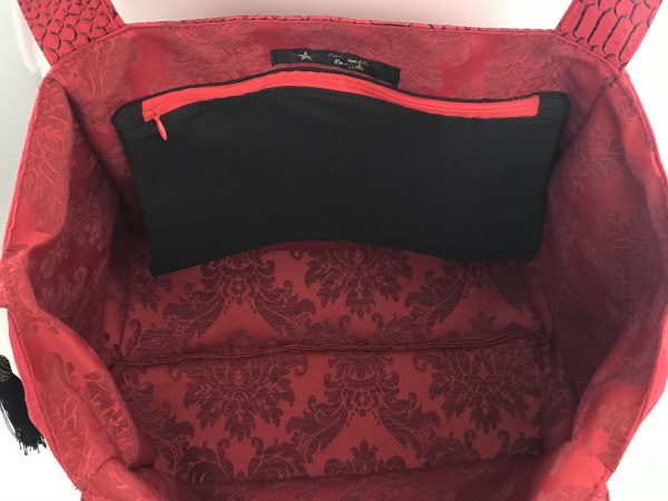 SAC CABAS MELANIE ROUGE KOMODO – Image 6