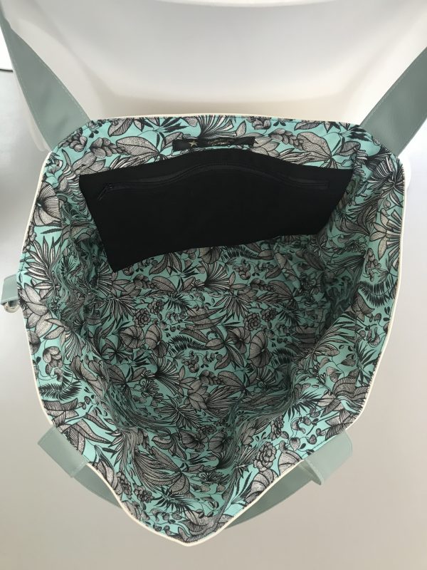 SAC CABAS MELANIE AMANDE / ECRU PAILLETÉ – Image 4
