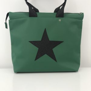 SAC CABAS JADE SIMILI CUIR VERT ÉPICÉA