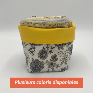 PANIER EN SIMILI CUIR +14 CARRES DEMAQUILLANTS
