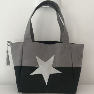 SAC CABAS MELANIE SUEDINE GRIS