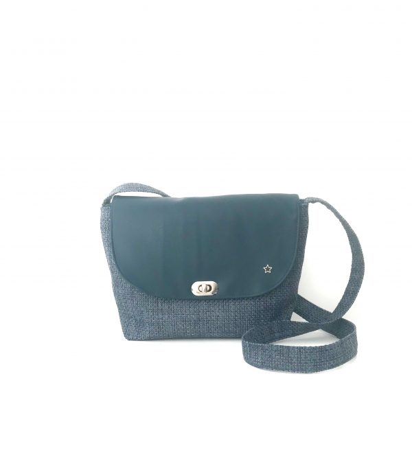 SAC BANDOULIERE IRIS PORTÉ ÉPAULE BLEU TURQUOISE – Image 5