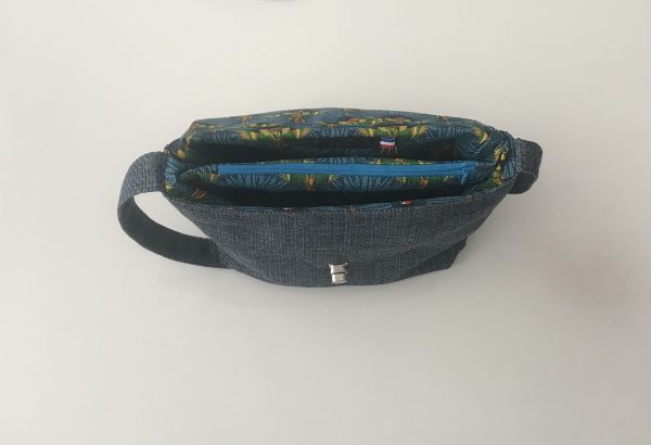 SAC BANDOULIERE IRIS PORTÉ ÉPAULE BLEU TURQUOISE – Image 7