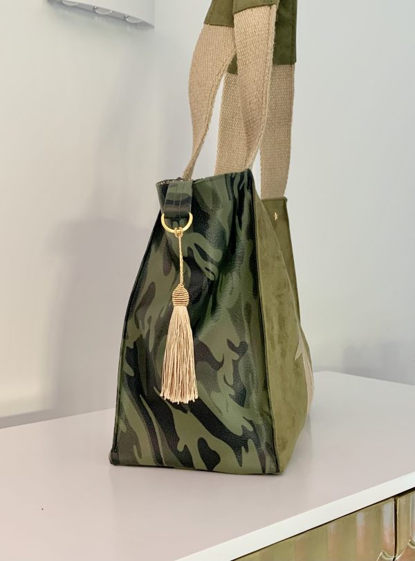 SAC STELLA SUEDINE KAKI – Image 3